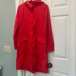 Eileen Fisher Long Anorak rain jacket